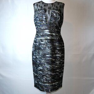 CARMEN MARC VALVO Silk Cocktail Dress Size 6